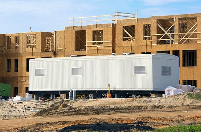 temporary office rentals at a construction site in Cochran